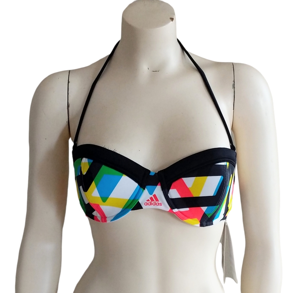 Adidas Diamond Bandeau Swim Top Size 6